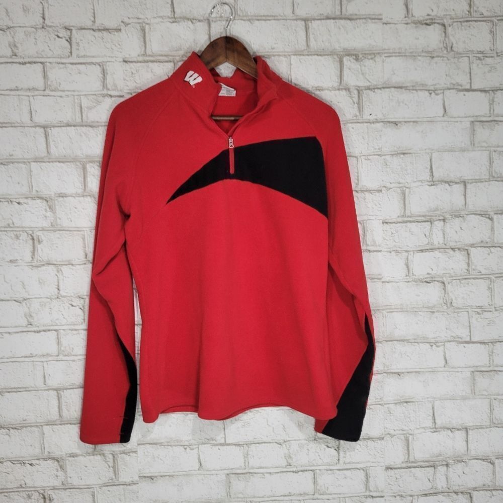 Columbia WI Badgers fleece pullover
